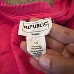 FOR THE REPUBLIC  pink 1x blouse Photo 5