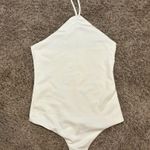 Lovers + Friends  White Halter Bodysuit Photo 2
