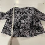 Dana Kay Purple & Black Floral Half Sleeve Cropped Blazer Jacket Size 14W Photo 8