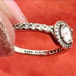 Pandora Round Sparkle Halo Ring Photo 2