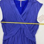 Free People Cobalt Blue Cupro Criss Cross Front Mini Dress Size XS NWT Photo 9