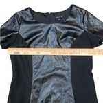 Sami & Jo Vegan leather short sleeve sheath pencil dress corporate goth Photo 1