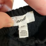 Aerie Smocked Cinched-Front Cropped Cami Tank Convertible Straps Black Small Photo 4