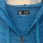 NFL NWT Women's Carolina Panthers lightweight heather blue Full-Zip Hoodie Photo 6