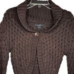 EXPRESS  Cropped Brown‎ Cardigan Sweater Photo 1