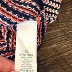 Kate Spade  New York Chevron Puff-Sleeve Sweater • Red White Blue Size XL NWT Photo 7