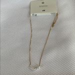 H&M NWT  Dainty Gold and White Pearl Necklace Photo 1