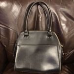 Kate Spade  Black Leather and Gold Zipper Hand Bag Photo 3