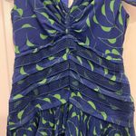 Crescent Self-Portrait Blue Printed Dress Size 4 US $470 Photo 2