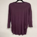 Babaton Aritzia  Burgundy Scoop Neck Blouse Womens M 3/4 Sleeve Shirt Casual Top Photo 5