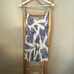 Angashion Blue and White Strappy Romper Medium NWT Photo 1