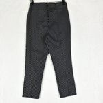 Hell Bunny  Jack Capris Size Medium Grey Black Pinstripe Stretch Pedal Pusher Photo 3