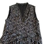 ALLSAINTS  Jayda Pepper Floral Zip Front Tie Back Mini Dress Size Medium Photo 2