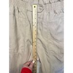 Joie  Women's Short Sleeves Cinch Waist Tapered Leg Jumpsuit Khaki Size‎ Medium Photo 7