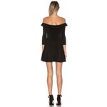 Lovers + Friends  Gabbie Mini Dress Women's Small Black Skater Off Shoulder NWT Photo 1