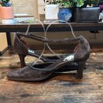 Victoria's Secret Victoria’s Secret Brown Suede Heels Size 7 Photo 5