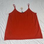 NYDJ  NWT Linen Blend Orange Knit Tank Top Small Photo 6