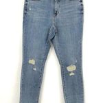 Universal Threads New Short Length Distressed Raw Hem Skinny Jeans Medium Wash Photo 2