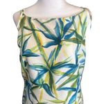 Liz Claiborne Blue Green Floral Print Silk Dress - Size 8 NWT Photo 1