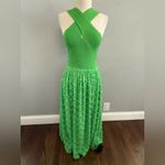 Current Air NWT  Halter Midi Dress in Apple Green Size Small Photo 2