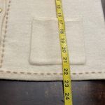 Karen Scott  100% wool cardigan sweater Cream Gold tone buttons Size M Classy Photo 8