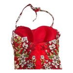 One Piece Red Floral  Swimsuit Womens 6 Photo 3