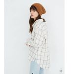 Madewell Flannel Oversized Ex-Boyfriend Shirt in Windowpane Photo 1