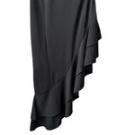 Lulus  Steal a Glance Black One-Shoulder Asymmetrical Midi Dress Size Large Photo 9
