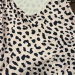 Princess Polly Leopard Cream Black Mini Dress Satin Open Back US Size 12 Photo 5