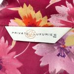 Private Luxuries | Medium | 100% Silk and Lace Pink Floral Pajama Sleepwear Set Photo 2