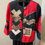 Indigo Blue Indigo Moon Red Safari Blazer sz small Photo 0