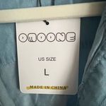 NWTs Denim Pearl Snap Crop Blue Size L Photo 1