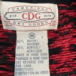 Vintage Cambridge Dry Goods Southwestern Geometric Knit Crewneck Sweater Medium Black Photo 5
