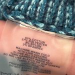 Title Nine  Turquoise Blue Full Zip Cotton Blend Sweater Women's Size Medium Photo 2