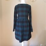 True Craft Green Black Plaid Button Down Dress XS Photo 2