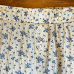 White blueberry print coquette pajama pants Photo 2