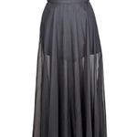 La Femme Strapless Sheer Overlay Formal Romper Dress Black Size 2 Photo 0