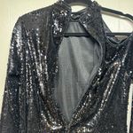 Elegant Black Sequin Dress Size XL Photo 5