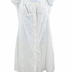 Anthropologie O.P.T White Embroidered Short Sleeve Mini Dress L Photo 5