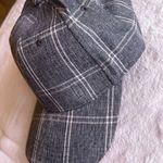 Gray Flannel White Plaid Hat Cap Strap Buckle Lea. Tee Da Brand Summer Outfit Photo 0
