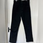 Mother the high waisted rider ankle straight jean in not guilty black size 26 Photo 3