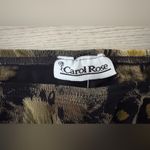 Carol Rose Vintage  Brown and Black Pencil Skirt with Feather Design 🪶 Photo 4