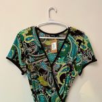 Bandana Print Wrap Dress Size L Photo 2