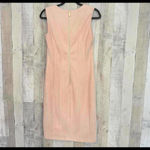 Calvin Klein * Women's Sleeveless Suede Dress Size 4 Primrose A-Limed Fitted Photo 11