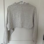 Divided Cropped Grey Crew Neck Photo 1