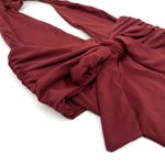 Riot Swim Milli One Piece Deep V Swimsuit Merlot S Photo 1