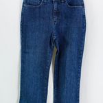 Lee Blue Dark Wash Classic Fit Straight Leg Capri Jeans Photo 1