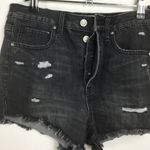 RSQ Buttonfly rawhem distressed highwaisted shorts Photo 6
