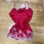 Victoria's Secret Vintage Y2K Victoria’s Secret Lace Slip Dress Size XL Red Photo 1