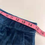 Imperfect Natori lounge pants velour track suit pants pockets drawstrings sz med Blue Photo 4